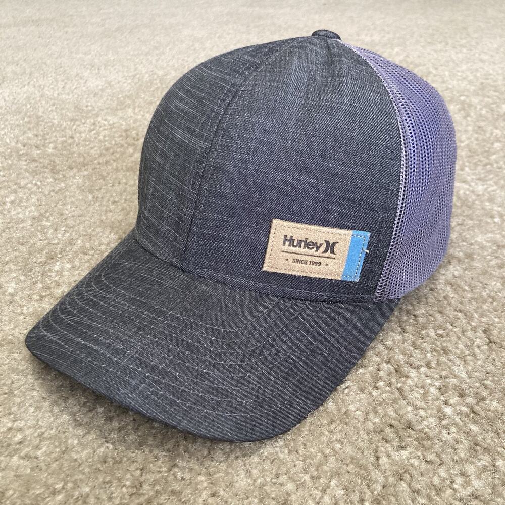 Hurley Cardiff Trucker Hat Charcoal Grey SnapBack Adjustable Mesh Baseball Cap
